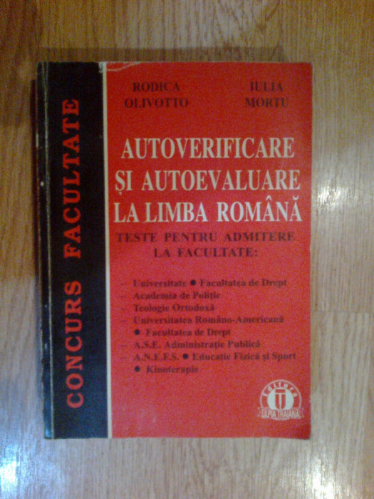 g2 Autoverificare si autoevaluare la limba romana - Rodica Olivotto