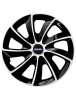 Set 4 Capace Roti Autohelix MSA&reg; potrivite jantelor de 16 inch, pentru Volvo, model Stig Extra Black &amp; White
