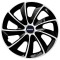 Set 4 Capace Roti Autohelix MSA&reg; potrivite jantelor de 16 inch, pentru Volvo, model Stig Extra Black &amp; White