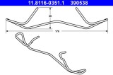 ATE 11.8116-0351.1 Arc, etrier frana