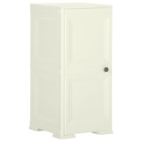 Dulap din plastic, 40x43x85,5 cm, vanilla ice, design de lemn