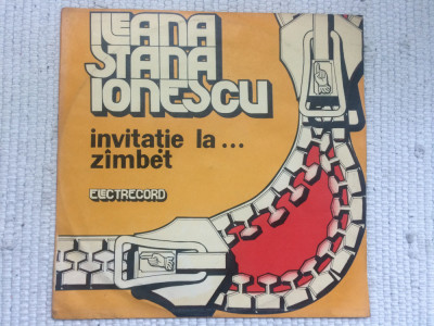 ILEANA STANA IONESCU INVITATIE LA ZAMBET momente vesele disc vinyl lp EXE 02068 foto