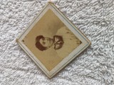 Raritate, fotografie veche inedita ,format romboid, atelier FELMERE , GIURGIU, Strada Portului ,anii 1900