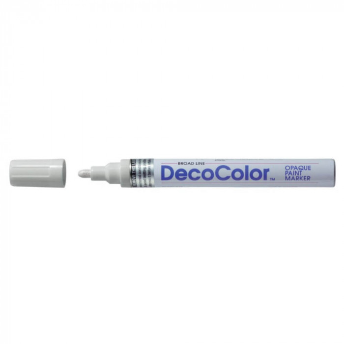 Marker Vopsea Marvy 300, Argintiu, Varf 2-5 mm, Marker pe Baza de Vospea, Marker Permanent, Marker Rezistent, Marker Color, Marker Vopsit, Marker pent