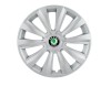 Set 4 capace roti Delta cromat R14 pentru gama auto Skoda, Autohelix MSA