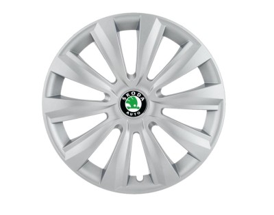 Set 4 capace roti Delta cromat R14 pentru gama auto Skoda foto
