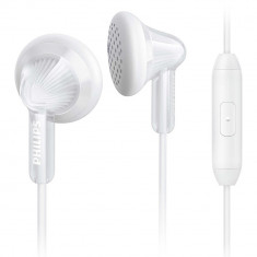 Casti Audio In Ear, Microfon, Mufa Jack 3,5 mm, Alb foto