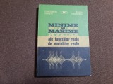 Minime si maxime ale functiilor reale de variabile reale C Udriste Tanasescu