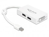 Adaptor mini Displayport la Displayport / HDMI / DVI 24 pini, Delock 61768