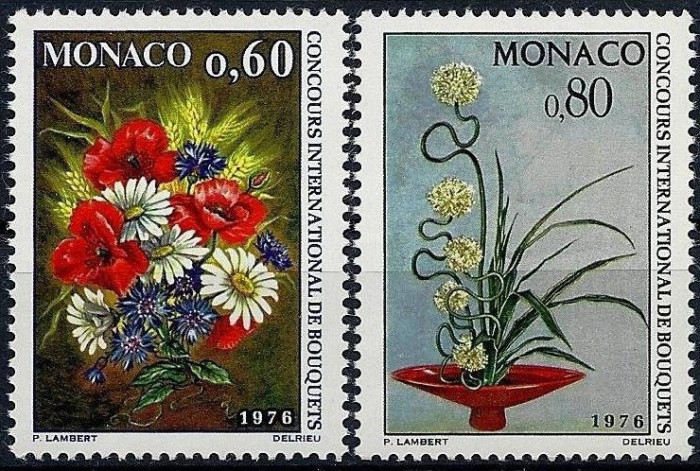 C1348 - Monaco 1975 - Flora 2v. neuzat,perfecta stare