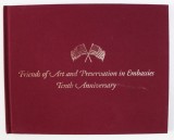 FRIENDS OF ART AND PREZERVATION IN EMBASSIES TENTH ANIVERSARY , 1996