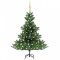 Pom de Crăciun artificial brad Nordmann LED&amp;globuri verde 150cm