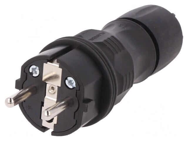 Conector de Alimentare AC Tată 2P PE 250VAC 16A pe Cablu