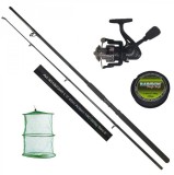 Set complet lanseta spinning 2,4 m, mulineta CFC1000 si accesorii, EAGLE KING