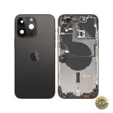 Capac Baterie Apple iPhone 14 Pro Max Cu Carcasa Mijloc Negru (Space Black) Swap