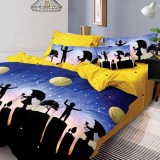Lenjerie pat dublu,bumbac finet,6 piese,cearceaf normal 220x240cm, cearceaf pilota 200x220cm, 2 fete de perna 50x70, 2 fete de perna 70x70-M100, Ralex Pucioasa