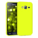 Husa pentru Samsung Galaxy J3 (2016), Silicon, Galben, 45181.75, Carcasa, Kwmobile