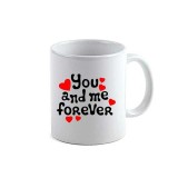 Cana alba personalizata You and Me, INOVATIX&reg;. 330ml, Oem