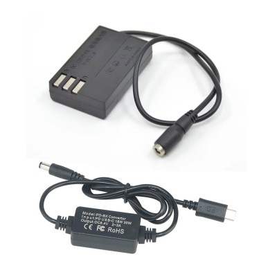 Alimentator Tip Baterie D-Li109 Pentax D-DC128 Dummy Battery DC COUPLER TYPE-C PD foto
