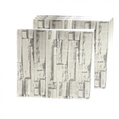 Set 10 x Placi de tapet 3D, autoadeziv autocolant, spuma moale, design modern, pentru interior, 70x77 cm, 5.39 mp foto