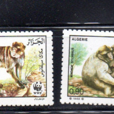 ALGERIA 1988, Fauna WWF, serie neuzata, MNH