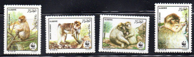 ALGERIA 1988, Fauna WWF, serie neuzata, MNH foto