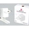 Alimentator Raspberry Pi 5 alb 1,2m 100&divide;240VAC 5A