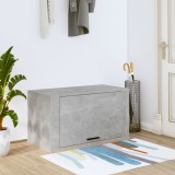Cumpara ieftin Pantofar de perete, gri beton, 70x35x38 cm, lemn prelucrat