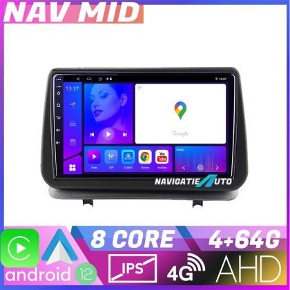 Navigatie Renault Clio 3 2005 2013 KIT Clio3 EDOTEC-LITE Android Ecran 720P Octa Core 4 64 Carplay CarStore Technology