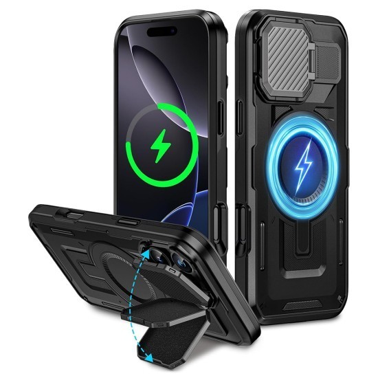 Husa pentru iPhone 16 Plus - Techsuit CamVault MagSafe - Black