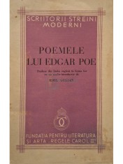 Emil Gulian - Poemele lui Edgar Poe (Editia: 1938) foto