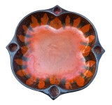 VAS-SUPORT VINTAGE LUMANARI DIN CERAMICA UPSALA EKEBY, ANII&#039;30
