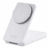 Incarcator Retea Wireless UGREEN W528 2in1, 20W, 1.67A, Alb