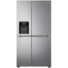 Side by Side LG GSLV70PZTE, No Frost, 635 l, Door Cooling, LINEARCooling, UVnano, FRESHBalancer, LG ThinQ, Dozator apa, H 179 cm, Argintiu, Clasa E