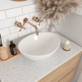 Lavoar pentru blat Rea Sofia mini white Alb