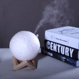Lampa Luna Aromaterapie Umidificator 3D, 3 Culori, Lumina Calda &amp; Neutra