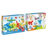 PolyM - Kit de jucarie Paradisul dinozaurilor (200 piese)