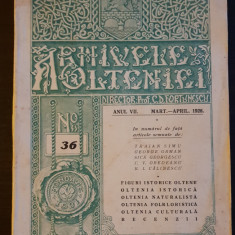 ARHIVELE OLTENIEI, No. 36, anul VII, mart.-april. 1928 - Traian Simu, G. Orman