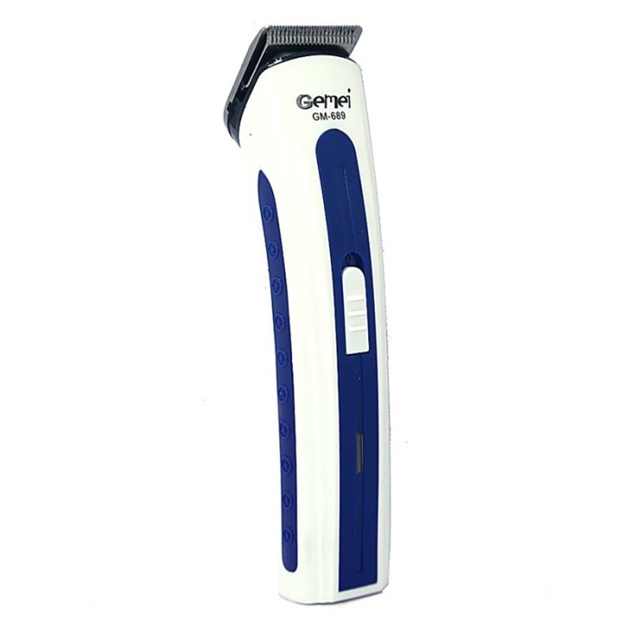 Aparat de tuns Gemei GM-689, Alb/Albastru Aparat de tuns Gemei GM-689, Alb/Albastru