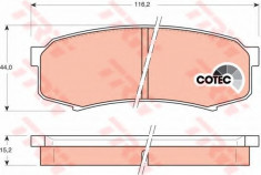 Set placute frana,frana disc LEXUS RX (MCU15) (2000 - 2003) TRW GDB1182 foto