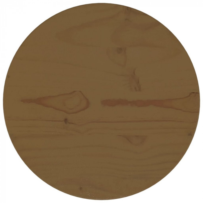 vidaXL Blat de masă, maro, &Oslash;30x2,5 cm, lemn masiv de pin