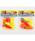 Set Joaca Fructe si Legume Copii pentru taiat - 7 Bucati, Plastic Netoxic, Varsta 3+ ani