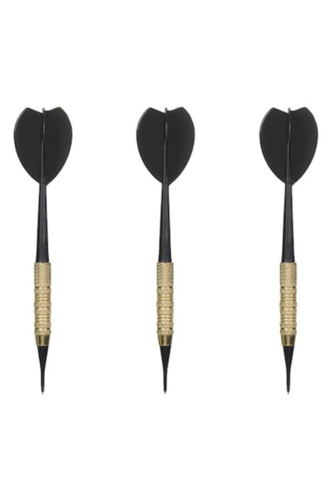Sageti Darts Negre Aurii 13.5cm - 3buc