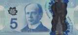 Bancnota Canada 5 Dolari 2013 - P106d UNC ( polimer - vezi descriere )