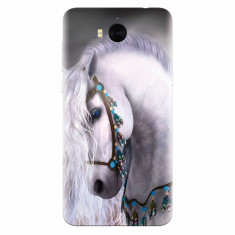 Husa silicon pentru Huawei Y6 2017, White Horse