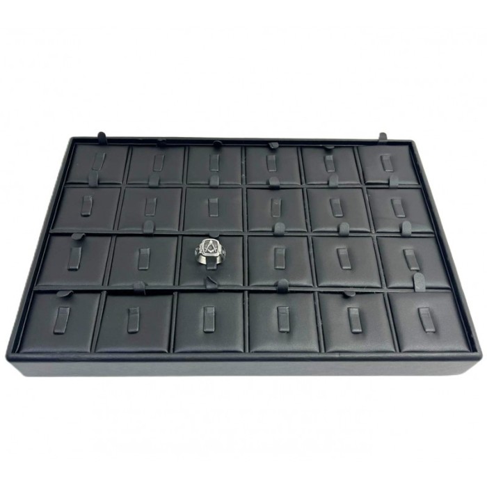 Cutie Premium pentru prezentarea inelelor - 24 de Compartimente WZ668