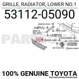 Grila bara Toyota Avensis (T27), 06.2015-, OE, 53112-05090