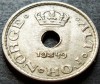 Moneda istorica 10 ORE - NORVEGIA, anul 1949 * cod 2259 A - A.UNC, Europa