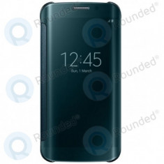 Husa Samsung Galaxy S6 Edge Clear View albastru-verde EF-ZG925BGEGWW