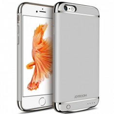 Husa Baterie Ultraslim iPhone 6/6s, iUni Joyroom 2500mAh, Silver foto